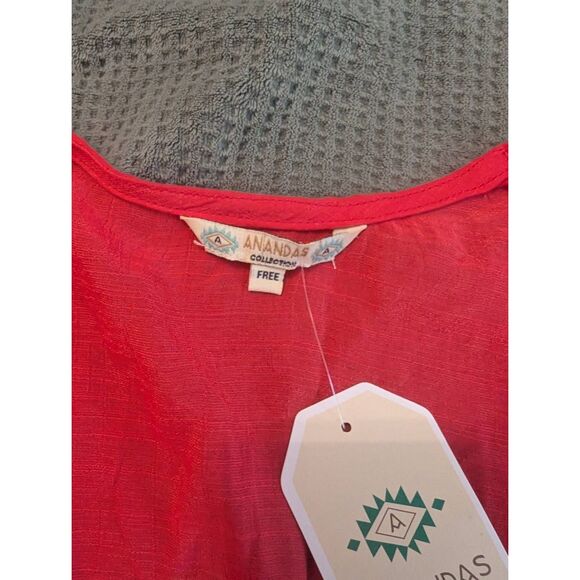 Brand New Anandas Collection Women's One Size Pink Open Front Cardigan Sweater - Picture 5 of 5